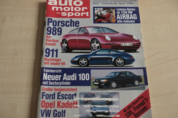 Deckblatt Auto Motor und Sport (24/1990)